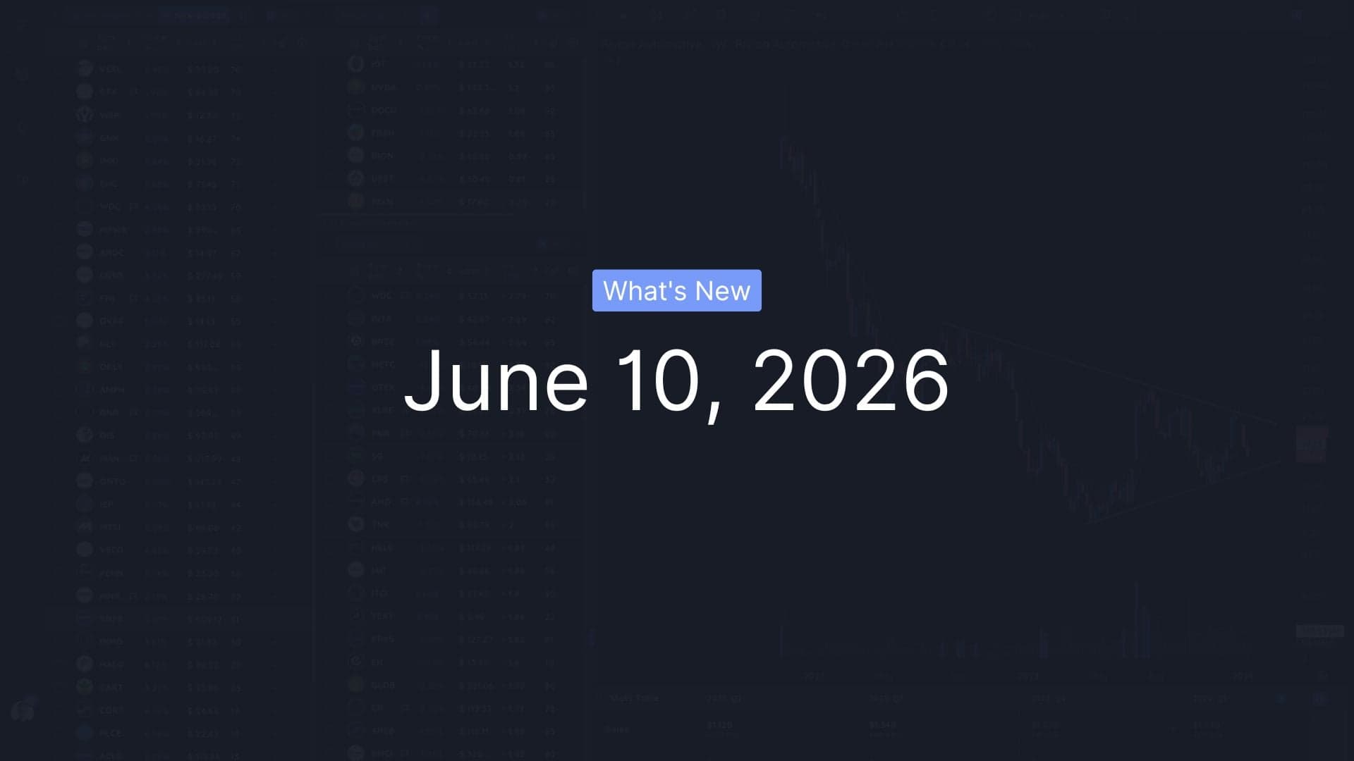 What's New - June 10, 2026