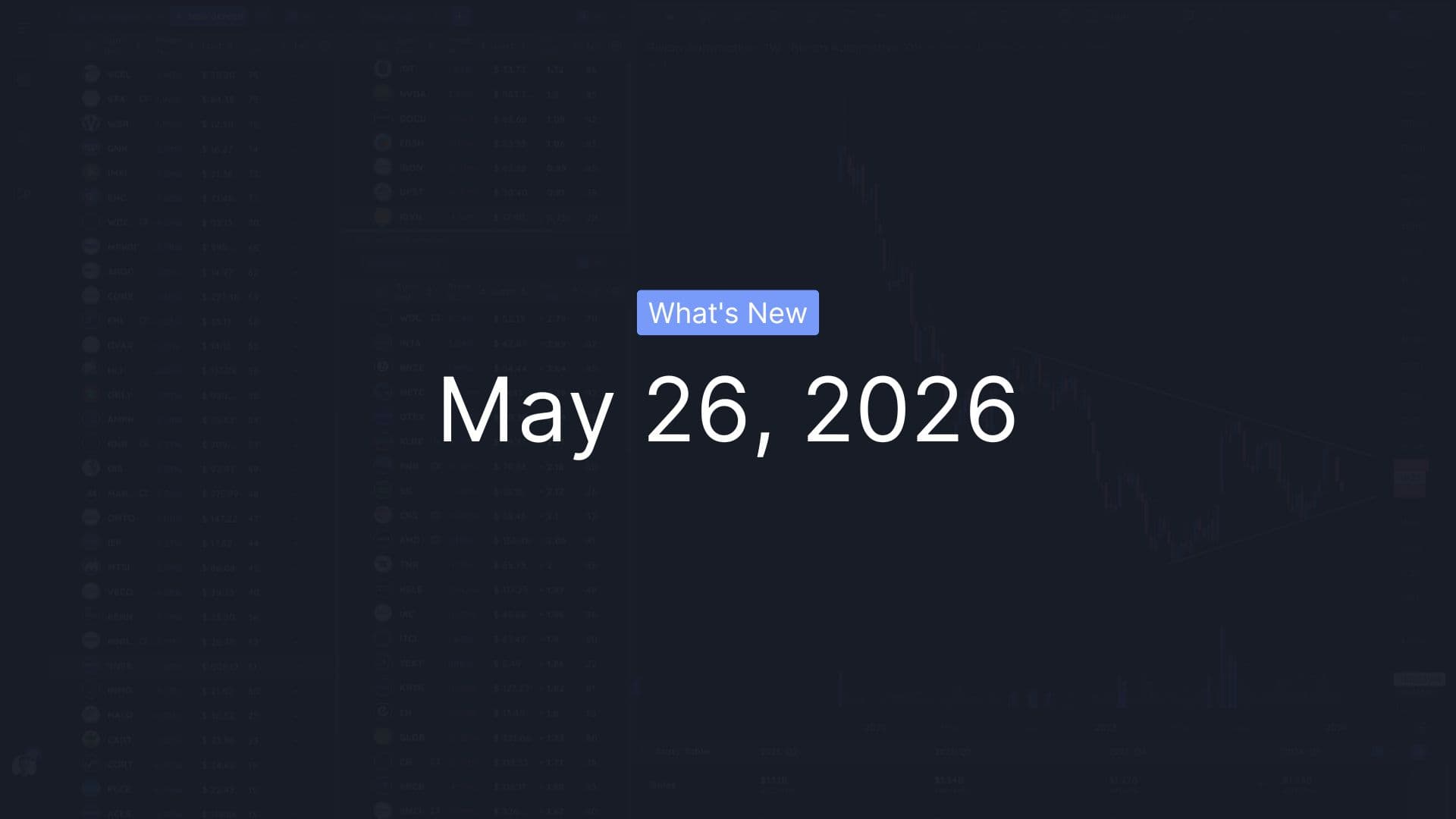 What's New - May 26, 2026