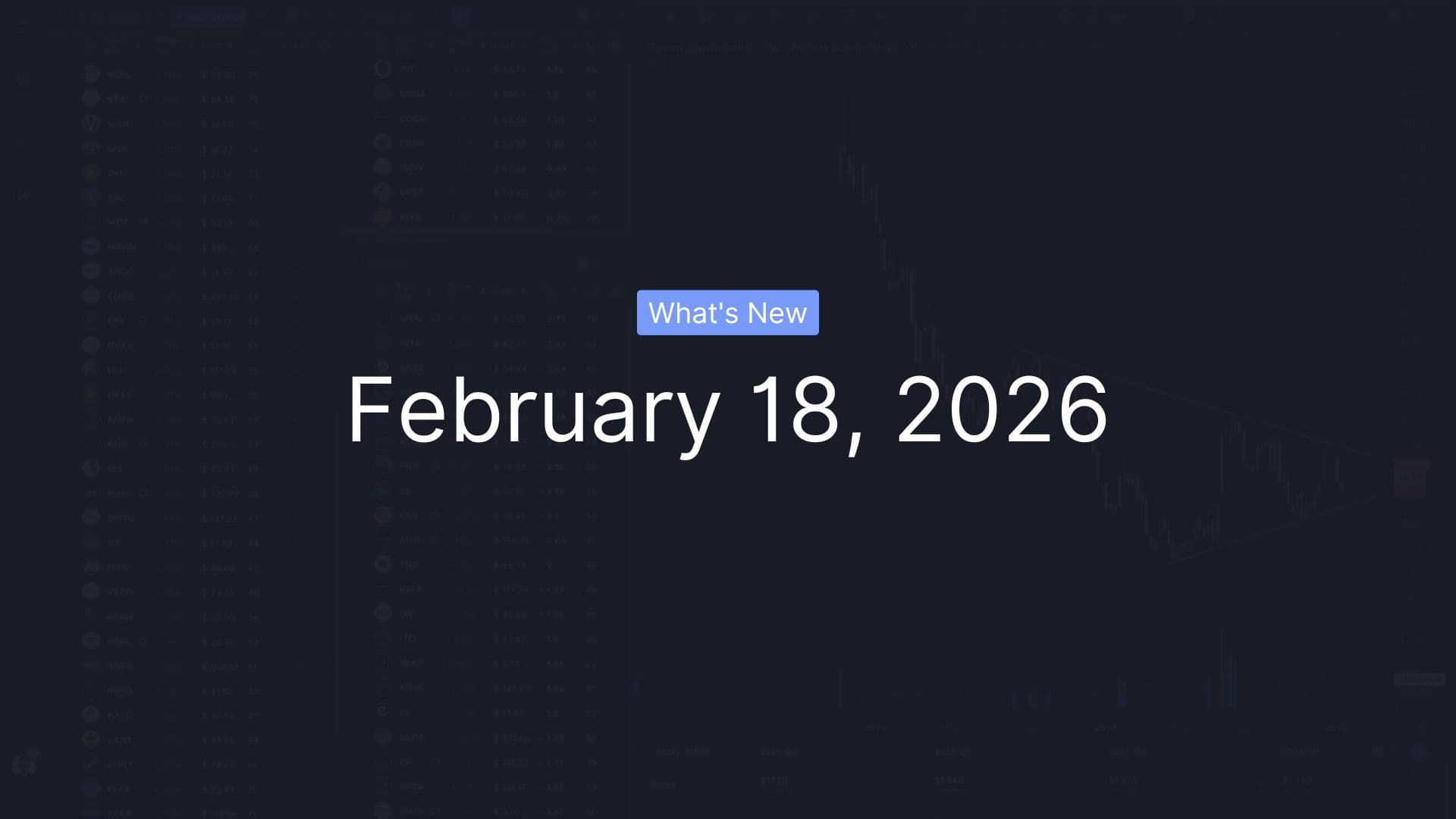 What's New - February 18, 2026